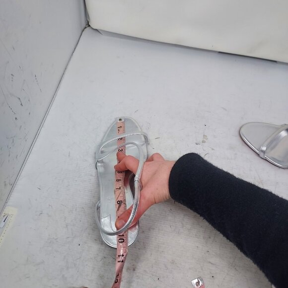 CHRISTIAN LOUBOUTIN Rosalie Strass Silver Strappy Heel Sandal - Picture 7 of 12